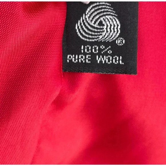 Gallery Womens Long Trench Wool Midi Coat Red Sz 10 - Picture 12 of 14